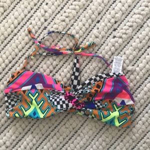 Mara Hoffman reversible bandeau bikini top